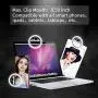Selfie Ring Light [Upgraded Version], Rechargeable Portable Clip-on Selfie Fill Light with 36 LED for Smart Phone Laptop Photography, Camera Video, Girl Makes up Black
