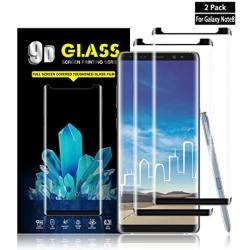 Galaxy Note 8 Screen Protector By YEYEBF, [2 Pack] Full Coverage Tempered Glass Screen Protector [9H Hardness] [3D Touch] [Bubble-Free] Screen Protector Glass For Samsung Galaxy Note 8