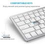 OMOTON Ultra-Slim Bluetooth Keyboard Compatible with iPad 10.2-inch/ 9.7-inch, iPad Air 10.5, iPad Pro 11/12.9, iPad Mini 5/4, iPhone and Other Bluetooth Enabled Devices, White