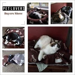 softan Premium Fleece Pet Blanket Washable, Warm and Soft Bed Cover Throw for Dog, Cat, Puppy, Kitten, Small Pets