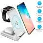 Wireless Charging Stand, GEEKERA 3 in 1 Wireless Charger Fast Charging Dock Station for Apple Watch 5 4 3 2 1, Airpods 2/Pro, iPhone 11/11 Pro/X/Xr/Xs/8 Plus,Qi-Certified Phones(with QC 3.0 Adapter) Wireless Charging Stand, GEEKERA 3 in 1 Wireless Charger Fast Charging Dock Station for Apple Watch 5 4 3 2 1, Airpods 2/Pro, iPhone 11/11 Pro/X/Xr/Xs/8 Plus,Qi-Certified Phones(with QC 3.0 Adapter)
