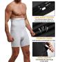 QUAFORT Men Tummy Control Shorts High Waist Slimming Shapewear Body Shaper Leg Underwear Briefs