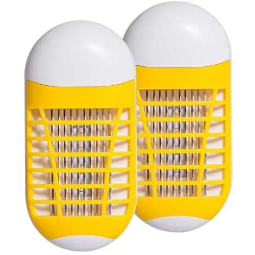 2 Pack Electric Bug Zapper Mosquito Killer with UV LED Night Light, Electronic Insect Fly Trap for Indoor Outdoor 2 Pack Electric Bug Zapper Mosquito Killer with UV LED Night Light, Electronic Insect Fly Trap for Indoor Outdoor