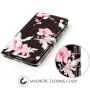 JanCalm for iPhone 6S Wallet Case,iPhone 6S Case,6S Case,iPhone 6 Case,Pattern Premium PU Leather (Card/Cash Slots) Stand Flip Cover for iPhone 6/6S (4.7 inch) + Crystal Pen (Black/Flower)