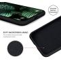 OuXul Case for iPhone X/iPhone Xs Liquid Silicone Gel Rubber Phone Case,iPhone X/iPhone Xs 5.8 Inch Full Body Slim Soft Microfiber Lining Protective Case（Black）