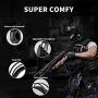 Gaming Headset,GAKOV MV3 USB PC Gaming Headphones Super Bass Noise Cancelling Over Ear Earphones with Mic-Phone and Colorful Breath Light for Xbox One,PS4, PC, PS Vita, Smart Phone -Classic Black