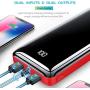 Portable Charger Power Bank Bextoo 30000mAh High Capacity External Battery with Full LCD Digital Display,Smaller Size Backup Battery Pack Compatible with Smart Phone, Android Phone, Tablet and More