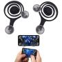 UNMCORE Joystick Mobile Phone & Tablet Game Rocker Handle Controller Mini Touch Screen Joypad For Android Smartphones IPad & Tablets (2 pcs) - Black
