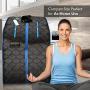 SereneLife Portable Infrared Home Spa | One Person Sauna | with Heating Foot Pad and Portable Chair