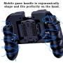 4 Trigger Mobile Game Controller with Cooling Fan for PUBG/Call of Duty/Fotnite [6 Finger Operation] L1R1 L2R2 Gaming Grip Gamepad Mobile Controller Trigger for 4.5-6.5" iOS & Android Phone