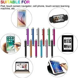 Stylus Pen 12 Pack of Pink Purple Black Green Silver Stylus Universal Touch Screen Capacitive Stylus for Kindle Touch ipad iPhone 6/6s 6Plus 6s Plus Samsung S5 S6 S7 Edge S8 Plus Note, Multicolor