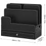 EasyAcc Charging Stations for RAVPower 60W 12A 6-Port Multiple Devices Double-Deck Docking Station Organizer for Anker USB Charger (Without Charger) for iPhone 11 Pro Cell Phones,Tablet,MacBook(Black)