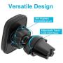 [2 Pack] Phone Car Holder Magnetic, APPS2Car Ultimate Hands Free Car Phone Mount Holder,Built-in 6 Strong Magnets,Air Vent Cell Phone Holder for Car with Adjustable Secure Tightening System