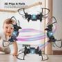 DROCON Mini Drones for Kids, Portable Pocket Quadcopter with Altitude Hold Mode, One-Key Take-Off & Landing, 3D Flips and Headless Mode, Easy to Fly for Beginners