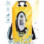 Floating Dry Bag Submersible Waterproof, with Bluetooth Speaker Solar Light - 20L Roll Top Dry Sack Keeps Gear Dry for Men Women Kayaking, Beach, Rafting, Boating, Hiking, Camping and Fishing