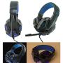 Gaming Headset Noise Cancelling Over Ear Headphones with Mic, LED Lights for PC Laptop Mac iPad Computer Smartphones USA Shipping(Black Blue)