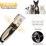 NA Dog Grooming Clipper Kit USB Rechargeable Dog Shavers with Low Noise Pet Hair Trimmer Set for Dog Cat Pets