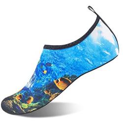 Womens and Mens Kids Water Shoes Barefoot Quick-Dry Aqua Socks for Beach Swim Surf Yoga Exercise