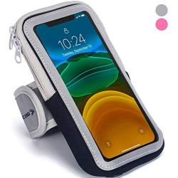 Sports Armband: Cell Phone Holder Case Arm Band Strap With Zipper Pouch/ Mobile Exercise Running Workout For Apple iPhone 6 6S 7 Plus Touch Android Samsung Galaxy S5 S6 S7 Note 4 5 Edge LG HTC Pixel