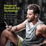 HolyHigh Wireless Earbuds, Wireless Sports Headphones Waterproof IPX7 Bluetooth 5.0 36H Enhanced Playtime Auto On/Off/Pairing Bluetooth Earphones Over Ear Hi-Fi Stereo for Gym Fitness