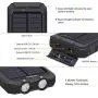 Solar Charger 20000mAh YOESOID Portable Solar Power Bank with Dual USB Output Waterproof External Battery Pack Compatible Most Smart Phones and Tablets Solar Charger 20000mAh YOESOID Portable Solar Power Bank with Dual USB Output Waterproof External Battery Pack Compatible Most Smart Phones and Tablets