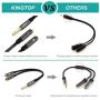 Kingtop 3.5mm Combo Audio Adapter Cable for PS4,Xbox One S,Tablet,Mobile Phone,PC Gaming Headsets and New Version Laptop