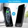 Battery Case for iPhone 11 Pro Max, 7800mAh Extended Portable Battery Pack Rechargeable Charging Case Smart Battery Case for iPhone 11 Pro Max External Battery Cover 6.5 inch Charging Case - Black Battery Case for iPhone 11 Pro Max, 7800mAh Extended Portable Battery Pack Rechargeable Charging Case Smart Battery Case for iPhone 11 Pro Max External Battery Cover 6.5 inch Charging Case - Black