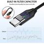 USB C to 3.5mm Dongle Adapter, Stouchi USB C Headphone Audio Jack Adapter Type C to 3.5mm Adapter (New Version)Hi-Fi DAC Chip for Note10, Note10+, Pixel 4/3XL/2XL, New iPad Pro, One Plus 7 2Pack-Black
