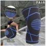 ELURH Compression Knee Brace-Knee Support for Joint Pain Relief, Running, Biking, Basketball, Gym, Workout-Knee Wrap, Knee Sleeve for Men and Women（2 Pack,L）