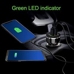 Car Charger, 48W 6A Dual-Port QC 3.0 Fast USB Car Charger Adapter Compatible for Galaxy S10+ Note 10, iPhone 11 Pro XS Max iPad Pro, Moto, LG, Pixel, OnePlus, Huawei and More.