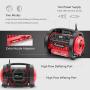 Avid Power Tire Inflator Air Compressor, 12V DC / 110V AC Dual Power Tire Pump with Inflation and Deflation Modes, Dual Powerful Motors, Digital Pressure Gauge