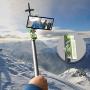 Selfskie - Universal Bluetooth Selfie Stick Mount Compatible with All Action Cameras and Smartphones - Selfie Holder with Wireless Remote Control Android & iOS