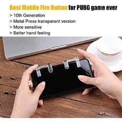 MOMS GADGETS PUBG Gaming Joystick Fire Button Assist Tool for Phone (White)