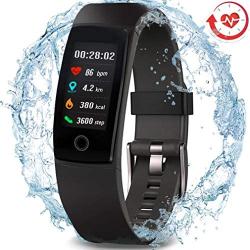 Waterproof Health Tracker,MorePro Fitness Tracker Color Screen Sport Smart Watch,Activity Tracker with Heart Rate Blood Pressure Calories Pedometer Sleep Monitor Call/SMS Remind for Smartphones Gift.