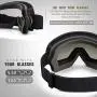 OutdoorMaster OTG Ski Goggles - Over Glasses Ski/Snowboard Goggles for Men, Women & Youth - 100% UV Protection OutdoorMaster OTG Ski Goggles - Over Glasses Ski/Snowboard Goggles for Men, Women & Youth - 100% UV Protection