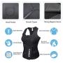 YIANNA Sweat Neoprene Sauna Suit Tank Top Vest with Adjustable Shaper Waist Trainer Belt