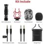 Universal Camera Microphone Video Mic Shotgun Starfavor SXR-10 with Shock Mount, Windscreen, Soft Case, Cable for iPhone Android Smartphones Canon EOS Nikon DSLR Cameras and DV Camcorders