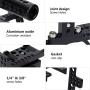 Acouto Camera Cage, Camera Cage Kit Aluminum Alloy Corrosion Resistant Camera Cage Stabilizer with Top Handle Follow Focus Rods for Sony A7II A7RII A7SII