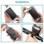 10000mAh 2-Port Power Bank,2 in 1 Portable Charger/Bike Phone Mount Holder, Bicycle Handlebar Stroller Clamp USB External Battery for iPhone X/8/7/6/6S, Samsung and Any 4-5.5 inch Smartphones - Black