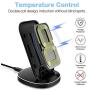 KKM Wireless Charger, 15W Qi-Certified Fast USB-C Wireless Charging Stand for iPhone SE 2020, Samsung Galaxy Note 20/ Note 20 Ultra/S20+/S10+, Google Pixel, LG, OnePlus and More Qi Enable Phones