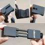 Metal Smartphone Tripod Mount with Cold Shoe Mount, iPhone Tripod Holder Grip Rig Clip for Nexus Samsung iPhone X 8 7 7s 6 6s Plus etc