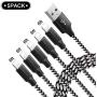 iPhone Charger MFi Certified,Guidit 5Pack 6Ft Nylon Braided iPhone Charger Lightning Cable USB Cord Fast iPhone Charger Cable Compatible with iPhone 11 Pro Max XS X XR 8 7 6S 6 SE iPad iPod More