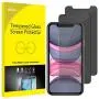 JETech Privacy Screen Protector for iPhone 11 and iPhone XR 6.1-Inch, Anti Spy Tempered Glass Film, 2-Pack JETech Privacy Screen Protector for iPhone 11 and iPhone XR 6.1-Inch, Anti Spy Tempered Glass Film, 2-Pack