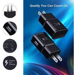 Adaptive Fast Charging USB Wall Charger, Qihop 4-Pack Fast Charging Block Travel USB Charger Adapter Compatible Samsung Galaxy S10 S9 S8 S7 S6 Note 8 9, iPhone, LG, HTC and More