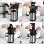 Juicer Slow Juicers Machine Portable Vertical Cold Press Juicer with Reversal Function, BPA-free Masticating Juicer with Juice Jug and Clean Brush for Vegetables and Fruits
