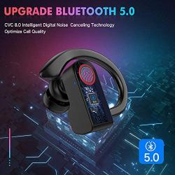 Bluetooth 5.0 [Upgraded] Wireless Earbuds with Charging Case 8-10H Playtime Wireless Earphones IPX8 Waterproof CVC Noise-Cancelling Headphones in Ear Built Microphone Headset for Sports, Workout Gym