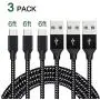 Lightning Cable iPhone Charger Cable 3 Pack 6FT USB Fast Charging Syncing Cord Cables Compatible iPhone Lightning Cable iPhone Charger Cable 3 Pack 6FT USB Fast Charging Syncing Cord Cables Compatible iPhone