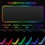 FELiCON Wired Game Keyboard and Mouse Combo, RGB LED Backlit Mechanical Feel Keyboard with Hand Rest Phone Holder,and 6 Button 3200 DPI Mice and Large RGB Mouse Pad for Computer Gamer Office