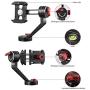 Zecti Tripod Head for Cell Phone CNC Aluminum Alloy 360 Degree Smooth Rotation All-Dimensional Angle Adjusting Video Head for Tripod Monopod Sliders