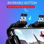 Alician for PUBG Mobile Game Controller Trigger Fire Button Six Finger with Cooler Holder for iPhone Android Smart Phone